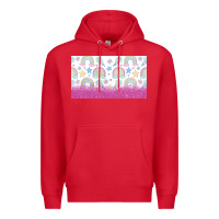 Red doodle doodle rainbow Premium Hoodie - TumblerDesignByShophia