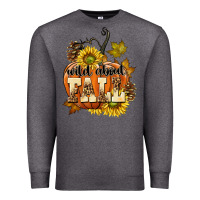 Charcoal Heather Wild About Fall Premium Sweatshirt - texasbilliewilder