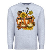 Heather Grey Wild About Fall Premium Sweatshirt - texasbilliewilder