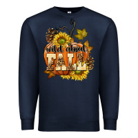 Navy Wild About Fall Premium Sweatshirt - texasbilliewilder