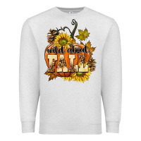 Oatmeal Heather Wild About Fall Premium Sweatshirt - texasbilliewilder