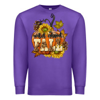 Purple Wild About Fall Premium Sweatshirt - texasbilliewilder