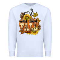 White Wild About Fall Premium Sweatshirt - texasbilliewilder