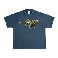 Midnight Navy Ankylosaurus T-Rex Urban Heavy Tee - LillyAllenDesigns