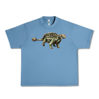 Pebble Blue Ankylosaurus T-Rex Urban Heavy Tee - LillyAllenDesigns