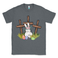 Floral Watercolor Easter Bunny Cross Classic Tee | Teevron