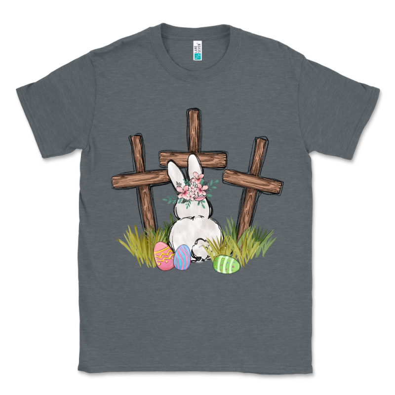 Floral Watercolor Easter Bunny Cross Classic Tee by MaliasSmallBusiness | Teevron