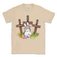 Mushroom floral watercolor easter bunny cross Classic Tee - MaliasSmallBusiness