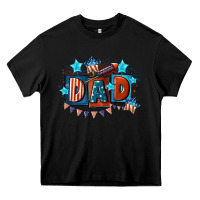 Black American Dad  4th of july Heavy Core Tee - CowGirlArtShop