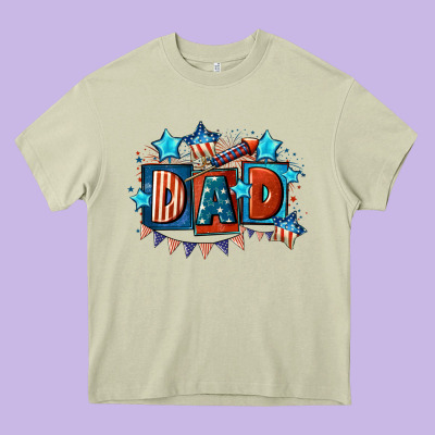 American Dad  4th Of July Heavy Core Tee Designed By Cowgirlartshop