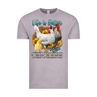 Vintage Zinc Western Life Is Better With Chickens Vintage Tee - LillyAllenDesigns