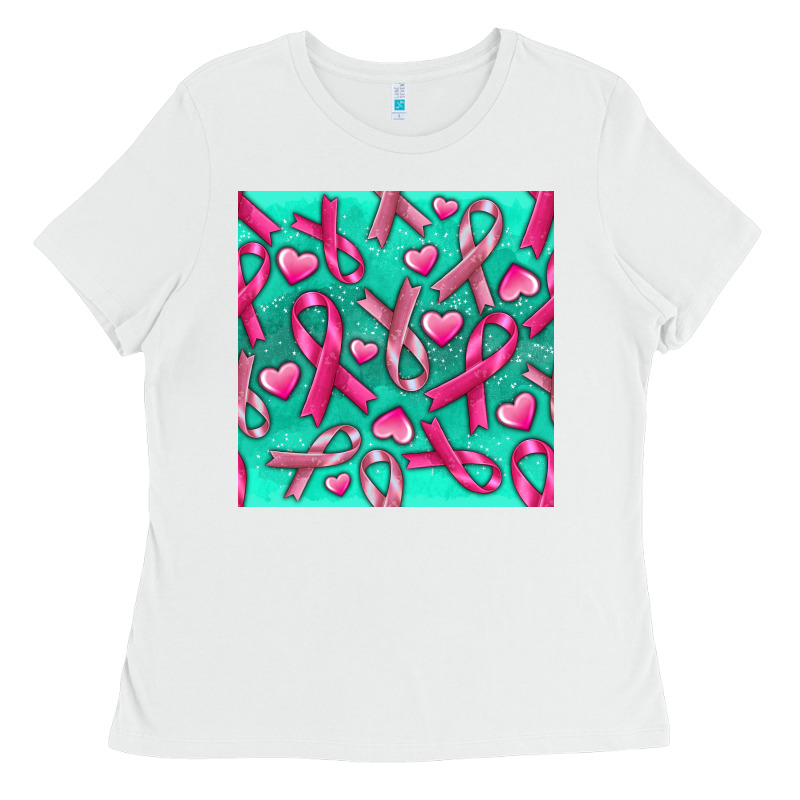 Cancer Ribbon With Heart Ladies Tee by texasbilliewilder | Teevron