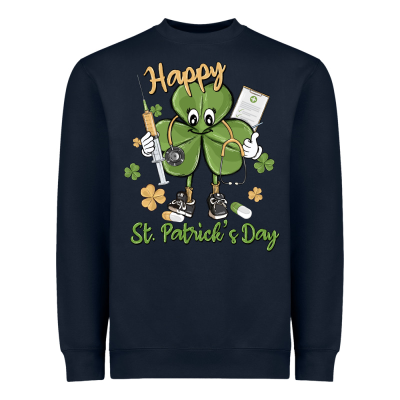 Happy St. Patrick's Day Heavyweight Sweatshirt by MaliasSmallBusiness | Teevron