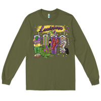 Army Green obsessive cup disorder mardi gras Long Sleeve Tee - MaliasSmallBusiness
