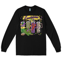 Black obsessive cup disorder mardi gras Long Sleeve Tee - MaliasSmallBusiness