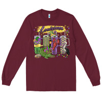 Burgundy obsessive cup disorder mardi gras Long Sleeve Tee - MaliasSmallBusiness