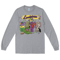 Heather Grey obsessive cup disorder mardi gras Long Sleeve Tee - MaliasSmallBusiness