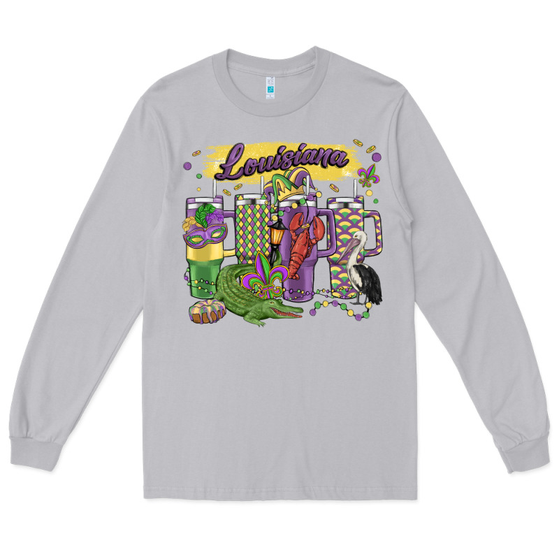 Obsessive Cup Disorder Mardi Gras Long Sleeve Tee by MaliasSmallBusiness | Teevron