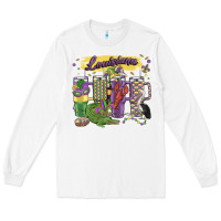 White obsessive cup disorder mardi gras Long Sleeve Tee - MaliasSmallBusiness