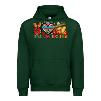 Forest Green Peace love cinco de mayo Urban Hoodie - FaDigitalArtStudio