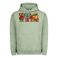 Pigment Oil Green Peace love cinco de mayo Urban Hoodie - FaDigitalArtStudio