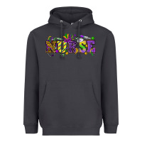 Smoke Mardi Gras Day Nurse Heavyweight Hoodie - NancyCooperArtShop