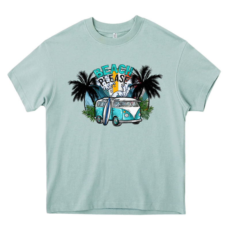 Beach Please Heavy Core Tee by SublimationCraftShop | Teevron