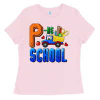 Bubblegum Pink p re school Ladies Tee - RanaPortraitStore