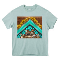Arona western  sunflower turquise gemstone  tumbler Heavy Core Tee - BarkalooDesign