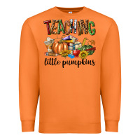 Carrot Teaching Little Pumpkins Premium Sweatshirt - texasbilliewilder