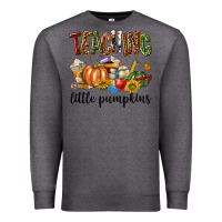 Charcoal Heather Teaching Little Pumpkins Premium Sweatshirt - texasbilliewilder