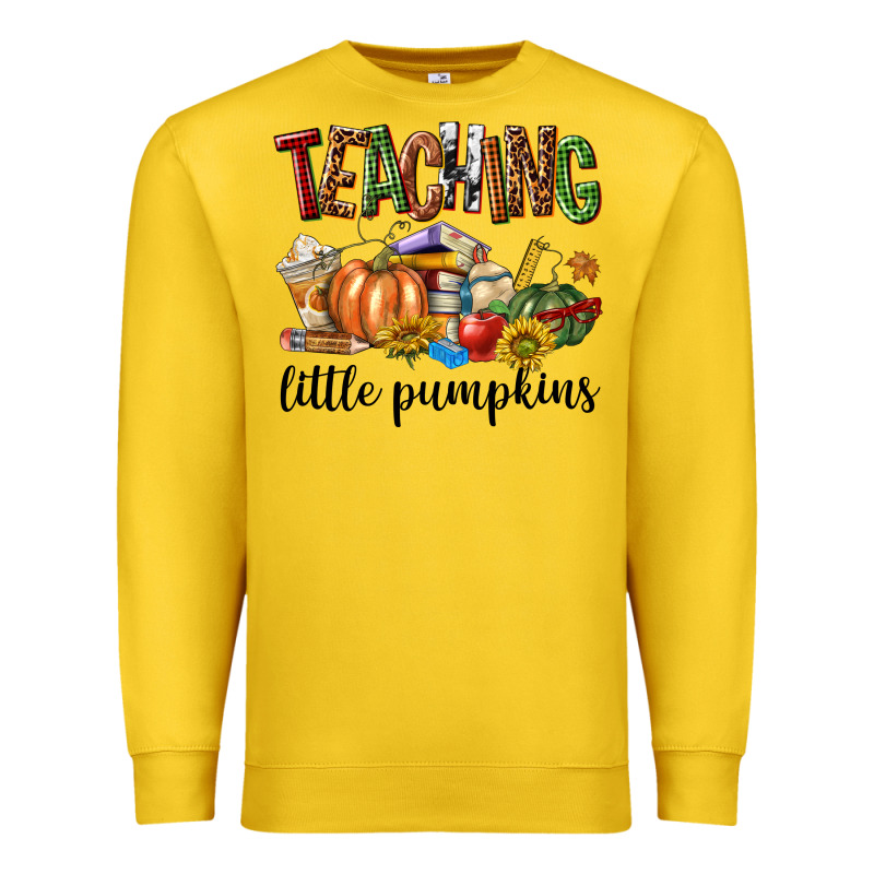 Teaching Little Pumpkins Premium Sweatshirt by texasbilliewilder | Teevron