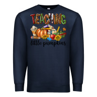 Navy Teaching Little Pumpkins Premium Sweatshirt - texasbilliewilder