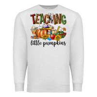 Oatmeal Heather Teaching Little Pumpkins Premium Sweatshirt - texasbilliewilder