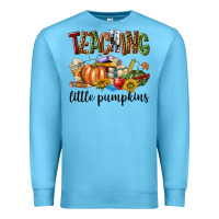 Ocean Blue Teaching Little Pumpkins Premium Sweatshirt - texasbilliewilder
