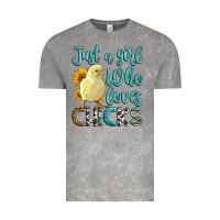 Cloud Rock Western Just A Girl Who loves Chicks Vintage Tee - LillyAllenDesigns
