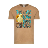 Vintage Camel Western Just A Girl Who loves Chicks Vintage Tee - LillyAllenDesigns