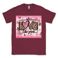 Burgundy love like jesus Classic Tee - MaliasSmallBusiness