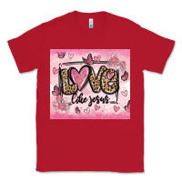 Red love like jesus Classic Tee - MaliasSmallBusiness