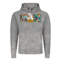Cloud Rock goat mom serape leopard cowhide goat family Vintage Hoodie - Artiststas