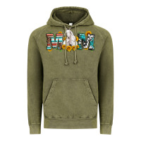 Vintage Olive goat mom serape leopard cowhide goat family Vintage Hoodie - Artiststas