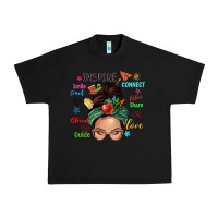 Black Teacher messy bun caucasian Urban Heavy Tee - NancyCooperArtShop