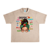 French Oak Teacher messy bun caucasian Urban Heavy Tee - NancyCooperArtShop