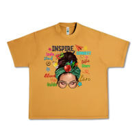 Peanut Butter Teacher messy bun caucasian Urban Heavy Tee - NancyCooperArtShop