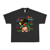 Pigment Black Teacher messy bun caucasian Urban Heavy Tee - NancyCooperArtShop