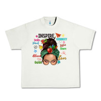 Pistachio Teacher messy bun caucasian Urban Heavy Tee - NancyCooperArtShop