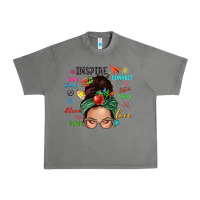 Tornado Teacher messy bun caucasian Urban Heavy Tee - NancyCooperArtShop