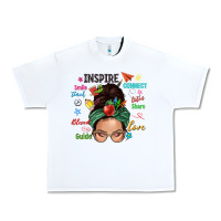 White Teacher messy bun caucasian Urban Heavy Tee - NancyCooperArtShop