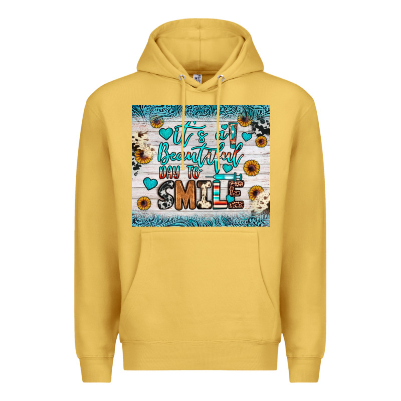 It’s A Beautiful Day To Smile Premium Hoodie by JahusDesignShop | Teevron