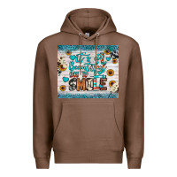 Chestnut it’s a beautiful day to smile Premium Hoodie - JahusDesignShop